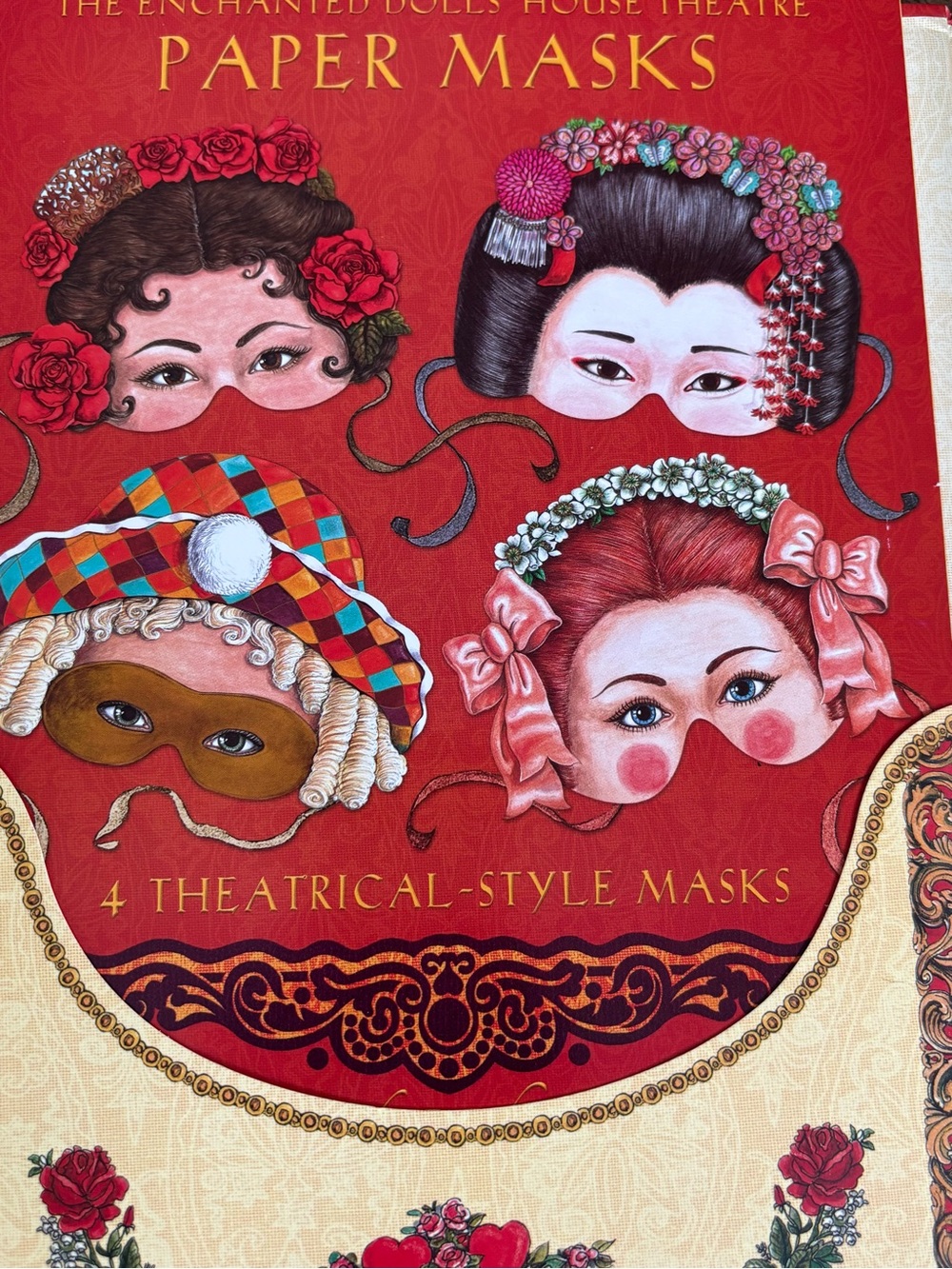 BNIB The Enchanted Dolls' House Theatre Paper Masks by Robyn Johnson